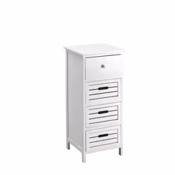 Biacchi Gianfranco C656838, Blanc, 4 tiroir(s), Bois, Rectangulaire, Bois, Surface lisse