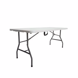Biacchi Gianfranco T1714183, Gris, Blanc, Plastique, Acier, Forme rectangulaire, 4 pieds, 1830 mm, 760 mm