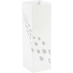 Porte-parapluies carré blanc 'gouttes