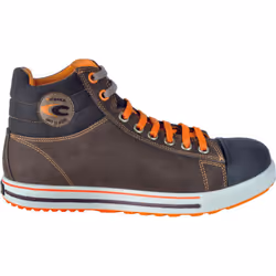 Chaussure à la cheville, en nubuck hydrofuge, couleur marron, doublure en cuir et tissu, antistatique, antichoc, anti-glissem ...