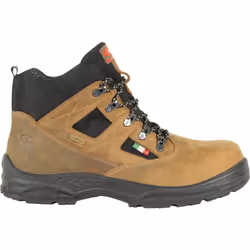 Ligne : GORE-TEX WATERPROOF, GROUND Tige : nubuck Pull-up hydrofuge et nylon CORDURA® ; Doublure intérieure : GORE-TEX Perfor ...