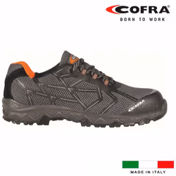 Chaussure de sécurité cofra cyclette black s1 p src taille 42 chaussure en tissu très respirant, couleur gris/noir, avec doub ...