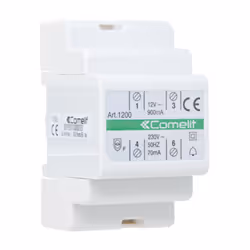 Transformateur avec primaire 230 VAC, secondaire 12 VAC/15 VA pour une utilisation continue. Caractéristiques : Tension d'ali ...