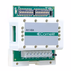 Module d'échange audio/vidéo Comelit pour systèmes numériques Simplebus 2 fils, compatible avec les systèmes audio et audio/v ...