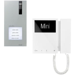 Kit unifamilial Comelit 8461M avec panneau de commande carré et mini moniteur
