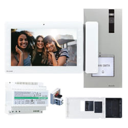 Kit vidéophone monofamilial Comelit 2 fils mains libres quadra et maxi 8461X