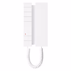 Interphone Mini Comelit 5 Boutons pour systèmes Simplebus (deux fils propre), avec appel électronique, réglage du volume d’ap ...