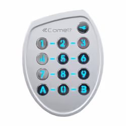 Clé électronique anti-vandalisme avec code en zamak, 100 codes de 3 à 6 caractères, touches rétro-éclairées. Relais configura ...