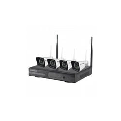 Kit De Vidéoprotection Wikit040a - 1 Enregistreur Vidéo Wi-fi - 4 Caméras Ip Wi-fi All-in-one