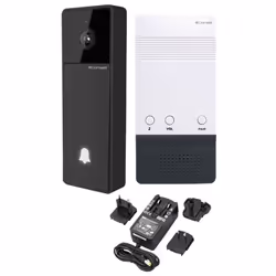 KIT Bell Comelit Audio Video VISTO WI-FI composé par : 1 sonnette intelligente 3532 1 alimentation électrique 3534 Permet la  ...
