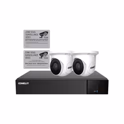 Le kit de vidéosurveillance IPTKIT4N04PAFR est conçu pour offrir une sécurité extérieure avancée avec un enregistreur NVR (IP ...