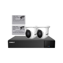 Kit Vidéosurveillace 1 Enregistreur + 2 Caméras ip turret - IPTKIT4N04PAFR - Comelit