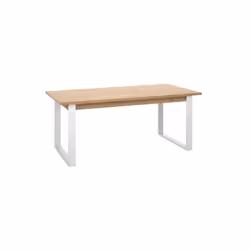 Table extensible en bois avec pieds en fer blanc, 180/240x91 cm La table extensible en bois avec pieds en fer blanc de Totò P ...