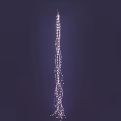 Lotti Cascata 600 MicroLED Argento 6.2 m da esterno, 600 lampe(s), LED, Extérieure, Argent, 4.5 V, 6,2 m