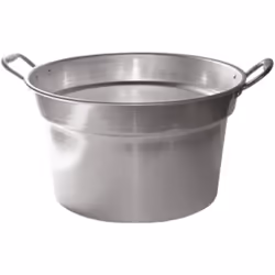 Caractéristiques: 99,5% de chaudière en aluminium pur Poignées en aluminium rivées Épaisseur de 1 à 2 mm Pour cuisiner des to ...