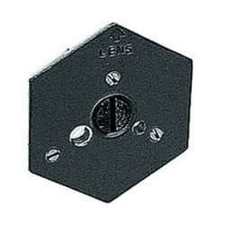 Manfrotto 130-38 Assy Plate for 029 & 136, 3/8 trépied Gris