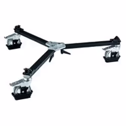 Manfrotto 114MV Cine/Video Dolly W/Spiked Feet, 3 pieds, Noir, 22 cm, 6,2 kg