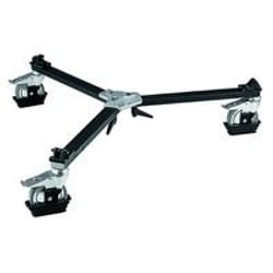 Manfrotto 114MV Cine/Video Dolly W/Spiked Feet trépied 3 pieds Noir