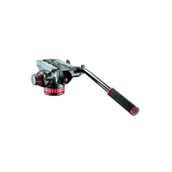 Manfrotto Pro Video tête de trépieds Noir, Rouge Aluminium Universal