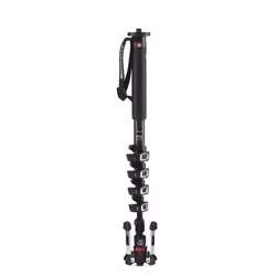 Manfrotto MVMXPROC5 pieds pour camescopes 1/4, 3/8" Fibre de carbone Noir - Vue supplémentaire 4