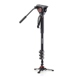 Manfrotto MVMXPRO500 pieds pour camescopes 1/4, 3/8" Aluminium Noir