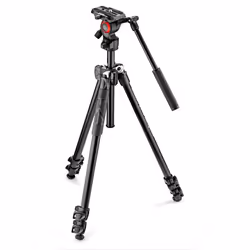Manfrotto MK290LTA3-V, 3 pieds, Noir, 146 cm, 1,8 kg