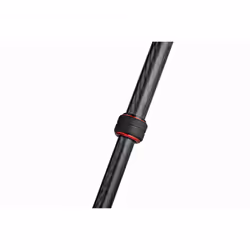 Manfrotto MT190GOC4 trépied Caméras numériques 3 pieds Noir, Rouge