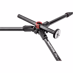 Manfrotto MT190GOC4 trépied Caméras numériques 3 pieds Noir, Rouge