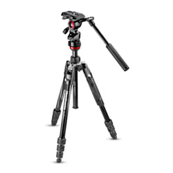 Manfrotto MVKBFRT-LIVE trépied Caméras numériques 3 pieds Noir, Rouge, Argent