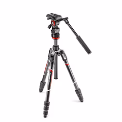 Manfrotto MVKBFRTC-LIVE, 3 pieds, Noir, Argent, 150 cm, 1,38 kg