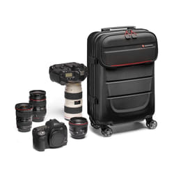 Manfrotto Pro Light Reloader Spin-55 Valise sur roulette Noir, Rouge