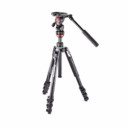 Manfrotto MVKBFRL-LIVE, 3 pieds, Noir, Argent, 151 cm, 1,75 kg