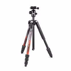 Manfrotto Element MII, 3 pieds, Noir, Rouge, 160 cm, 1,55 kg