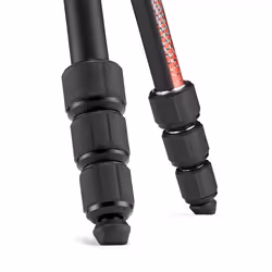 Manfrotto Element MII trépied Caméras numériques 3 pieds Noir, Rouge