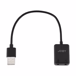 Joby JB01735-0WW, Adaptateur de microphone, Noir, ABS, Métal, Élastomère thermoplastique (TPE), 220 mm, 24 mm, 11 mm