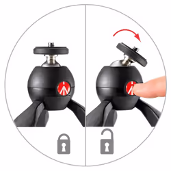 Manfrotto PIXI Mini trépied Caméras numériques 3 pieds Noir
