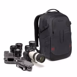 Manfrotto MB PL2-BP-BL-M, Sac à dos, Universel, Sangle épaule, Compartiment pour Notebook, Noir