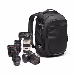 Manfrotto MB MA3-BP-GM, Sac à dos, Universel, Sangle épaule, Compartiment pour Notebook, Noir