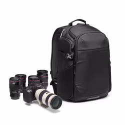 Manfrotto MB MA3-BP-BF, Sac à dos, Universel, Sangle épaule, Compartiment pour Notebook, Noir