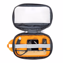 Lowepro GearUp Pouch Mini Étui-sac à main Nylon, Polyester, Antidéchirure Gris, Orange