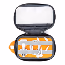 Lowepro GearUp Pouch Mini Étui-sac à main Nylon, Polyester, Antidéchirure Gris, Orange