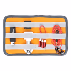 Lowepro GearUp Case Large Étui-sac à main Nylon, Antidéchirure Gris, Orange