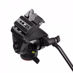 Manfrotto 500X Fluid Head tête de trépieds Noir Aluminium, Technopolymère 1/4, 3/8" Fluide - Vue supplémentaire 2