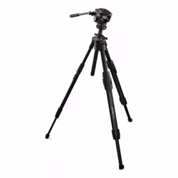 Manfrotto ONE Alu with 500X Fluid head trépied Caméras numériques 3 pieds Noir - Vue supplémentaire 2