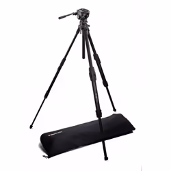 Manfrotto ONE Alu with 500X Fluid head trépied Caméras numériques 3 pieds Noir - Vue supplémentaire 3