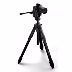 Manfrotto ONE Alu with 500X Fluid head trépied Caméras numériques 3 pieds Noir - Vue supplémentaire 6