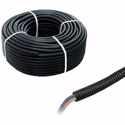 Tube PVC moyen couleur noire Flexibilité élevée même à basses températures Curvation Ray Min. égal à 3 fois le diamètre exter ...