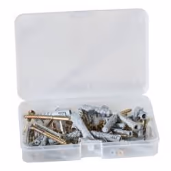 Gtline WL03, Boîte pour petites pièces, Polypropylène, Gris, Charnière