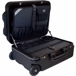 Boîte à outils Mega Wheels • Coque de bagage en plastique HDPE • Rôles et einrastendemTeleskopgriff • 2 planches d'outils ave ...