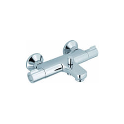 Thermador - Mitigeur bain-douche THU55 chromé nf thermostatique poignée abs inverseur manuel semi-automatique
